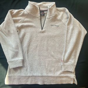 Knit collared sweatshirt